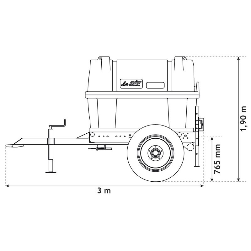 1500 l mobile tank trailer for tractor 1500 l mobile tank trailer for tractor
