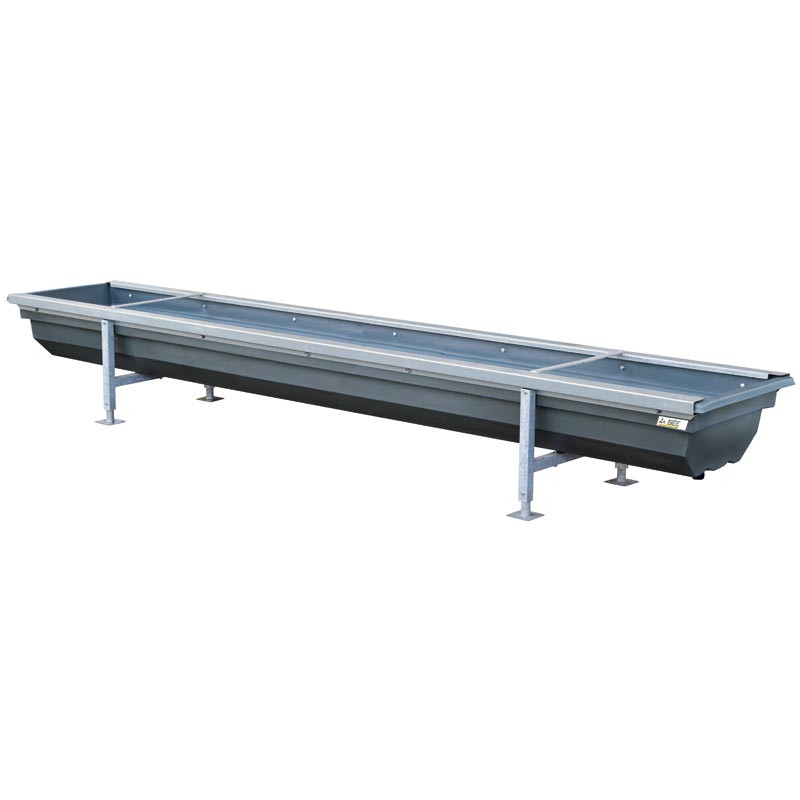 Reinforced feed trough Reinforced feed trough