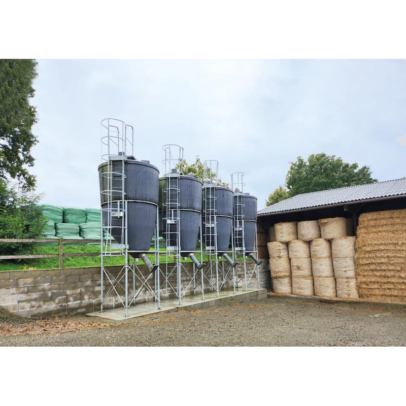 9.70 m³ large capacity foodstuff silo