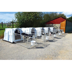 XXL comfort calf hutch with grating pack