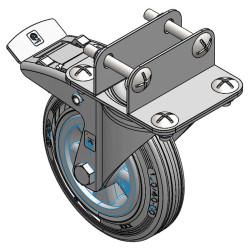 Front swivel wheels for wheeled calf box