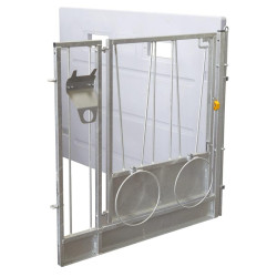 Extension HYGIENE PRO HDPE calf box with fixed PE partitions