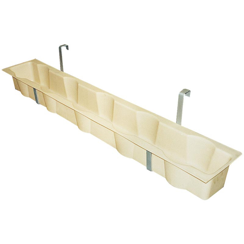 Suspended bucket holder feed trough Suspended bucket holder feed trough