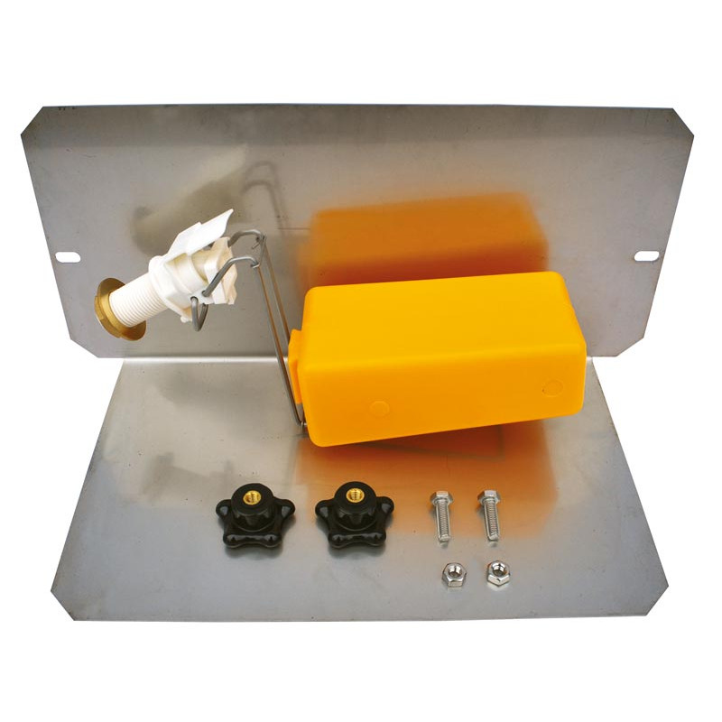 Float valve tap with protective plate for round SUPERBAC with strip rim Float valve tap with protective plate for round SUPERBAC with strip rim