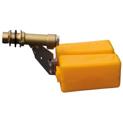 High flow float valve tap for Polyclean