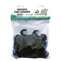 Plastic hooks for bungee cords