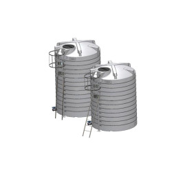 Galvanised crinoline ladder