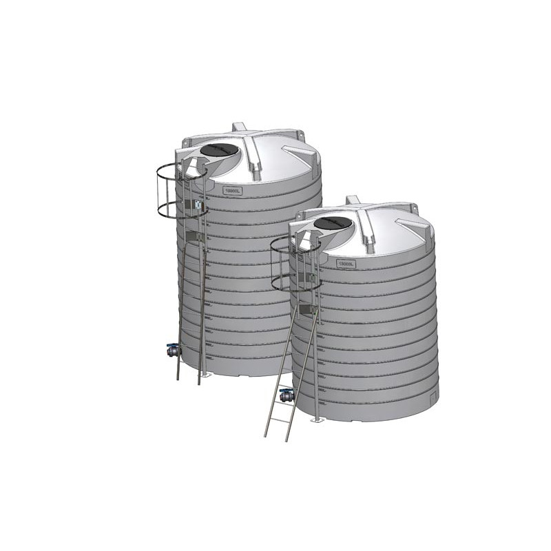 Galvanised crinoline ladder