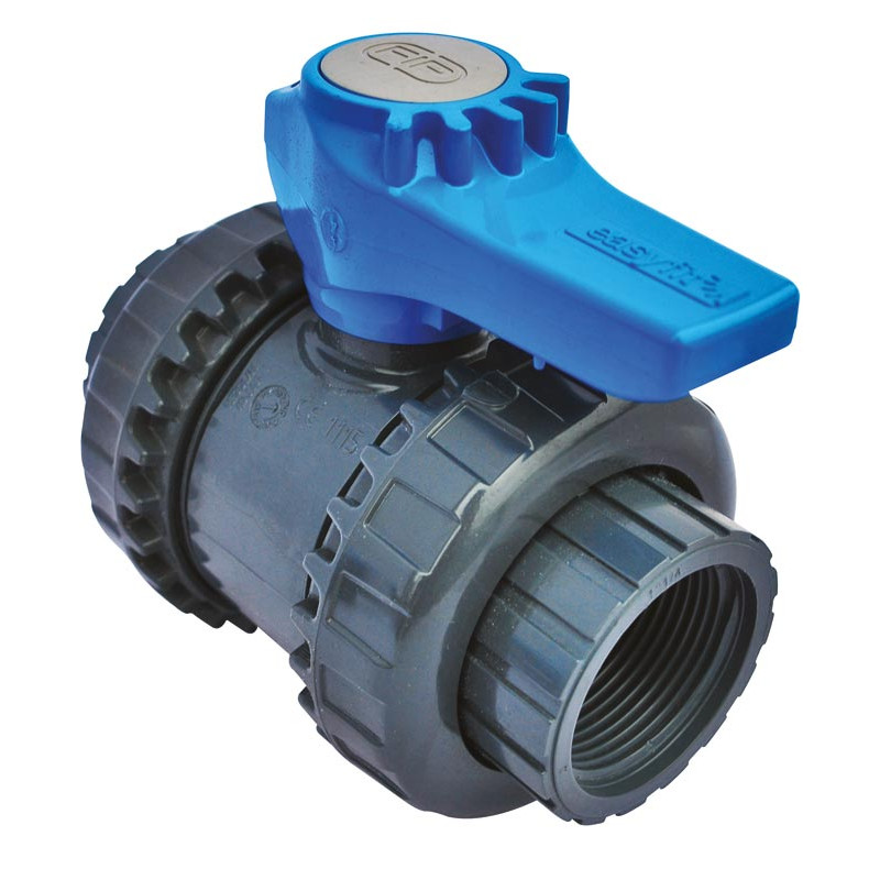 Complete female/female drainage valve - 1" 1/2 - 40/49 mm