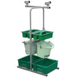 Suspended support trolley