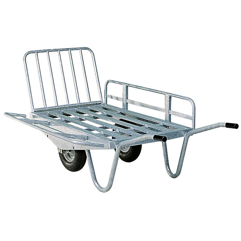 2-wheel fodder wheelbarrow with foldaway sides