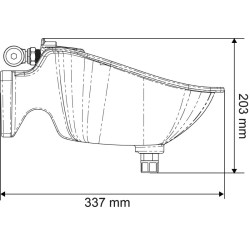 POLYDRINK PF3 PLUS drinker with anti-spill rim POLYDRINK PF3 PLUS drinker with anti-spill rim