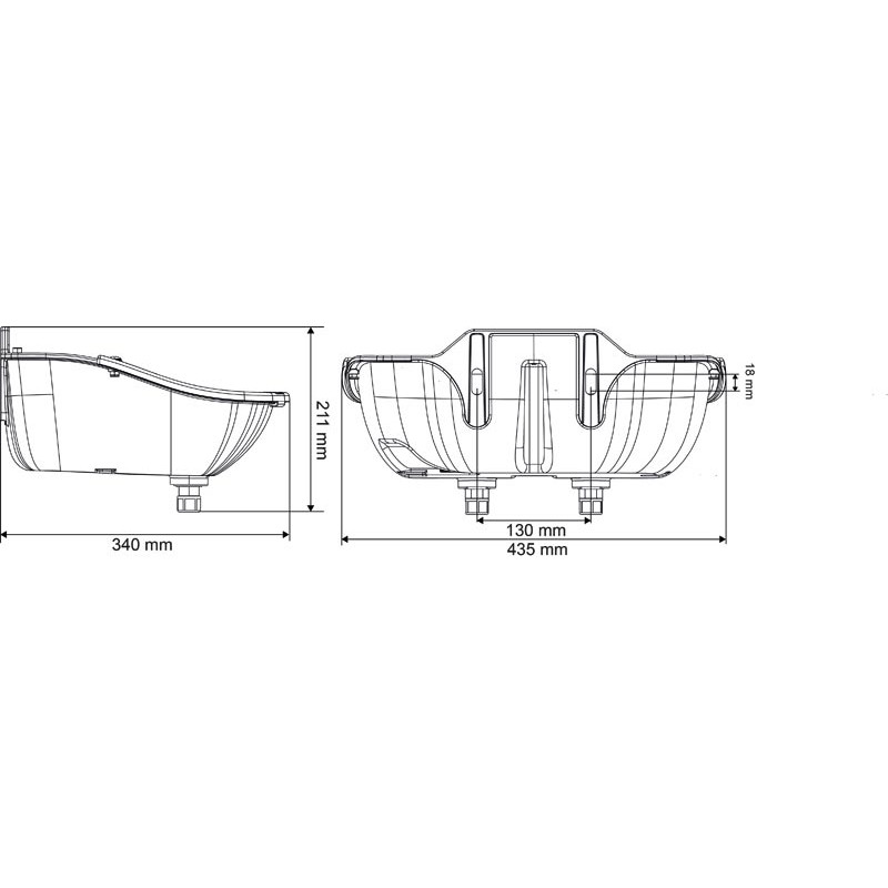 POLYFAST PLUS PF6 drinker WITH ANTI-SPILL RIM
