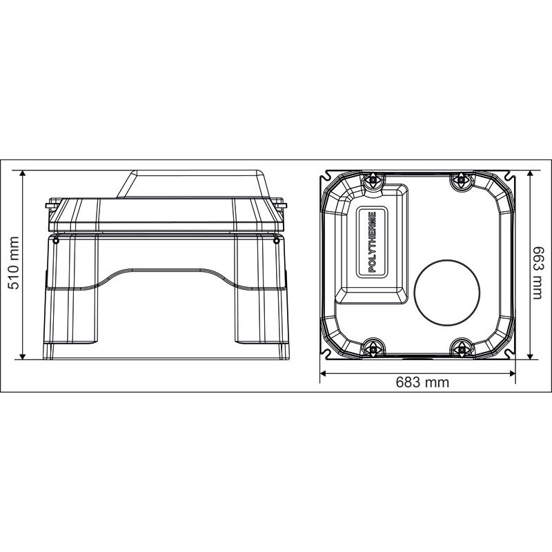 POLYTHERME 1 bowl drinker