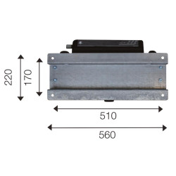 Single Polybac 25 M* drinker with interior rim