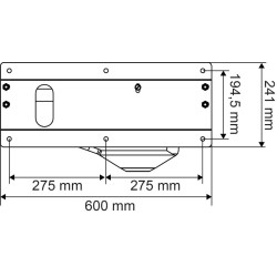 Single Polybac 30 M drinker with patented strip rim and fastening support