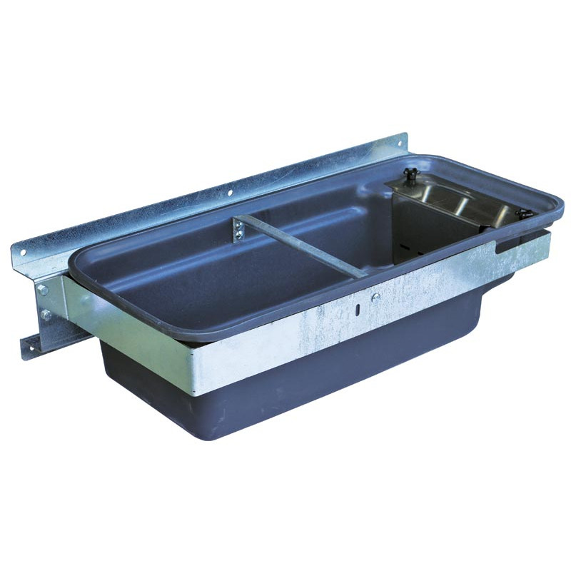 Double Polybac 75 M drinker with patented strip rim and fastening support Double Polybac 75 M drinker with patented strip rim and fastening support