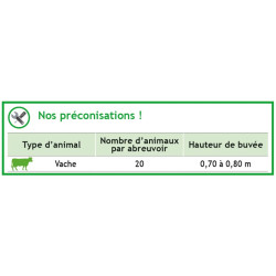 Double POLYFLAP drinker