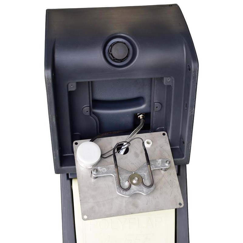 Heating element with protective housing for POLYFLAP drinker